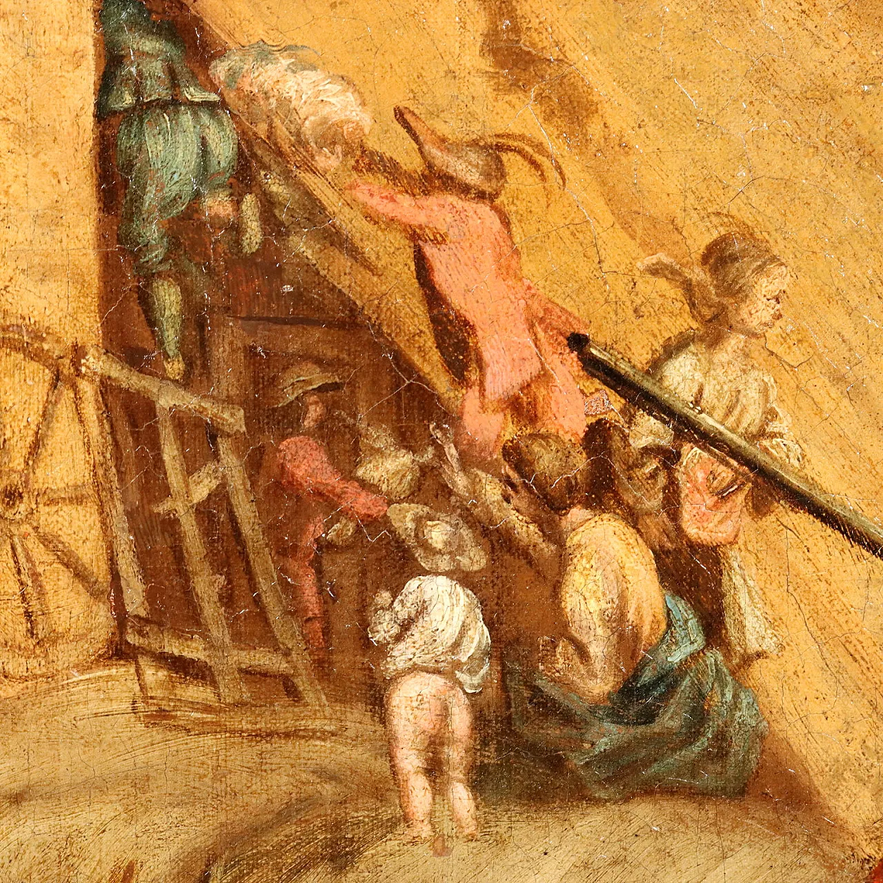 Scene of Popular Life, oil on canvas, 18th century 7