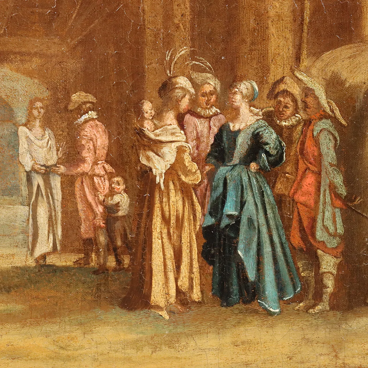 Scene of Popular Life, oil on canvas, 18th century 8