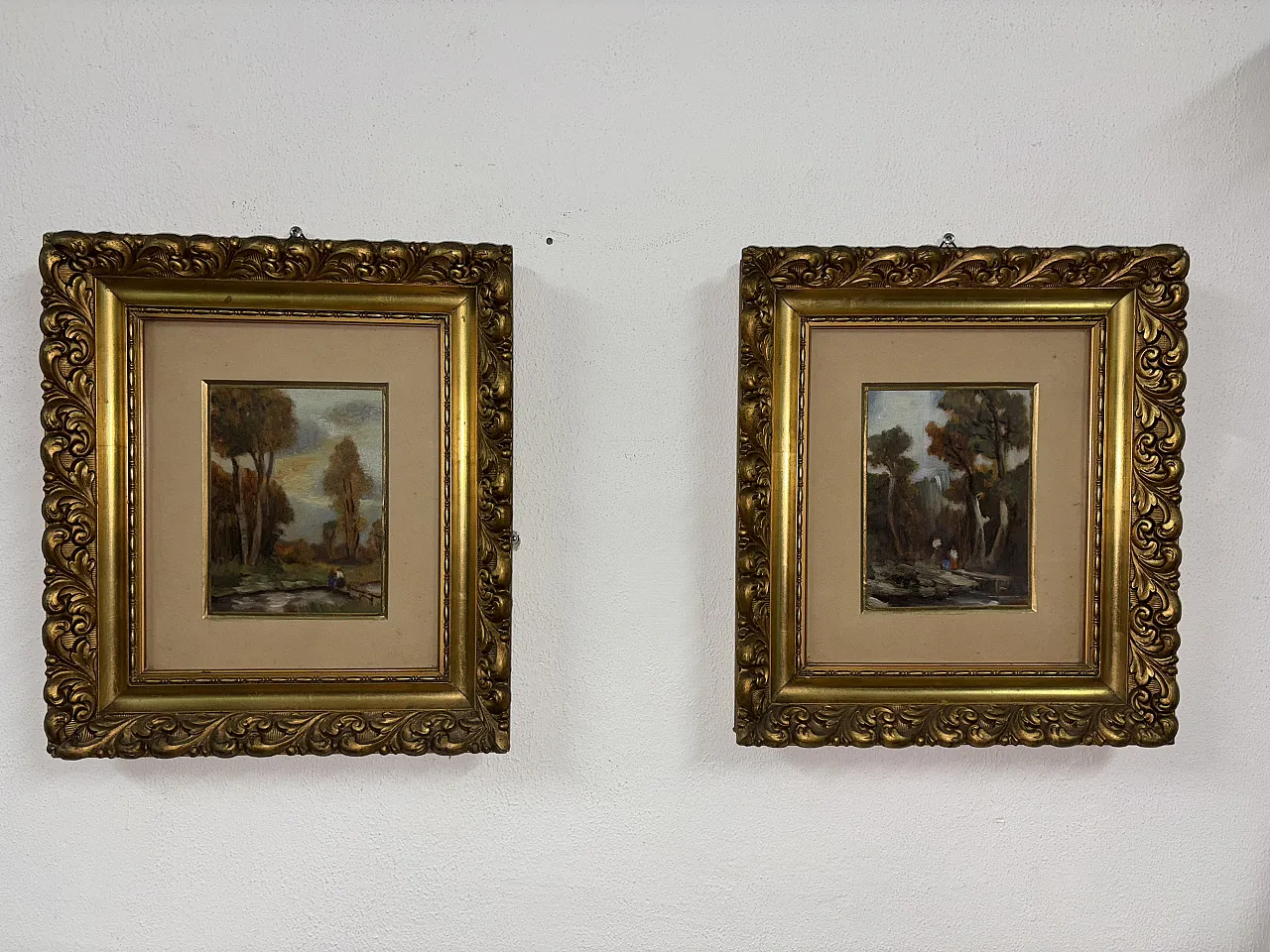 Coppia quadri antichi, primo '900 1