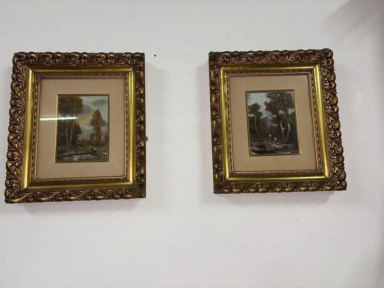 Coppia quadri antichi, primo '900 2