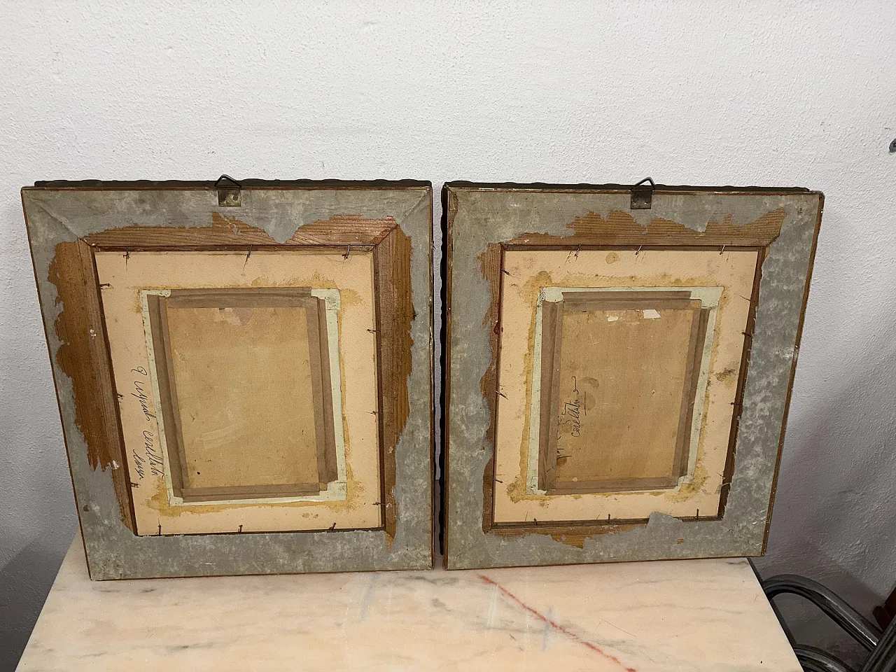 Coppia quadri antichi, primo '900 8