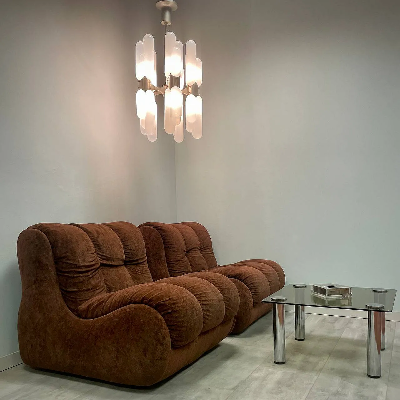 Lampadario Torpedo di Carlo Nason per Mazzega, fine '900 5