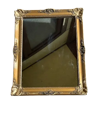 Small Biedermeier wooden mirror, 19th century
