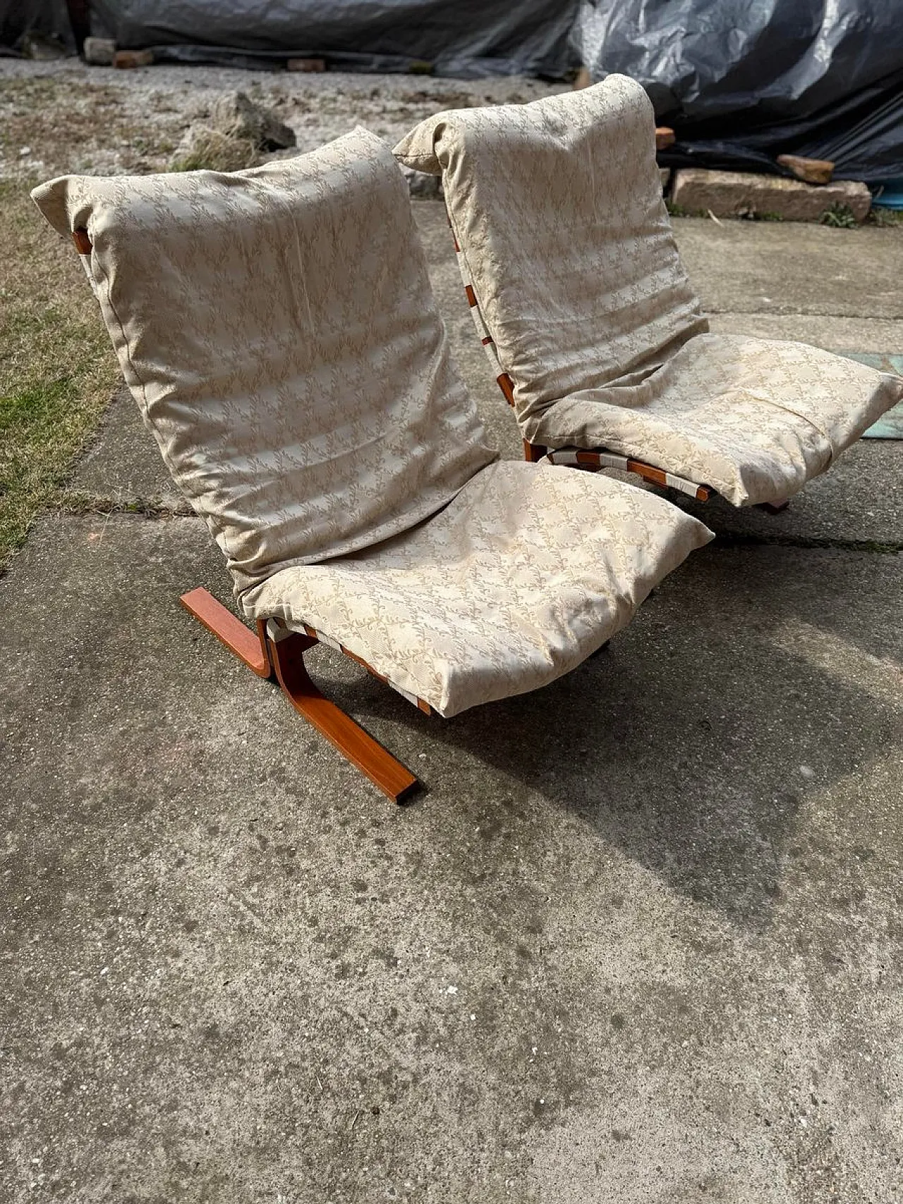 Pair of Siesta chairs by Ingmar Relling, 1960s 3