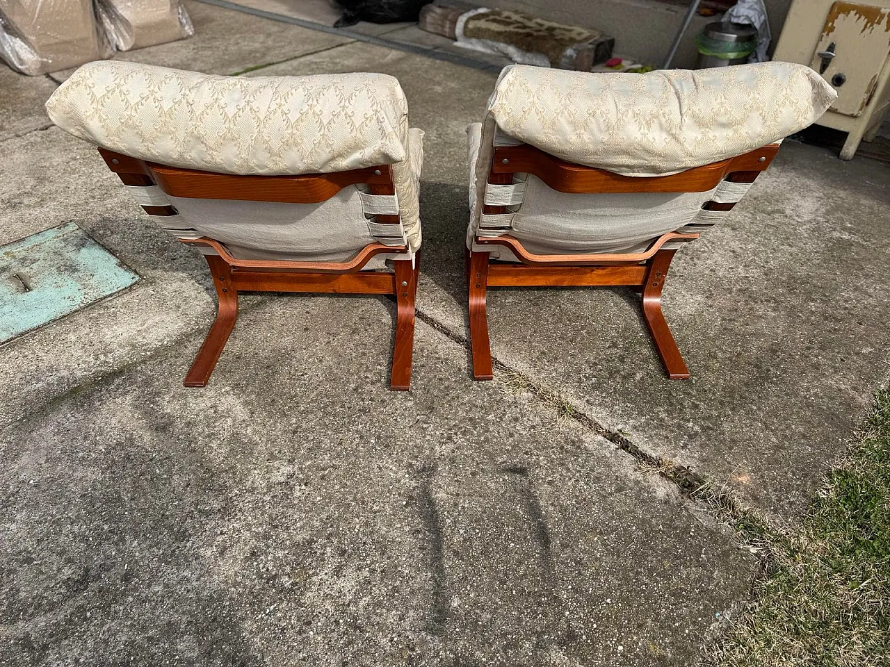 Pair of Siesta chairs by Ingmar Relling, 1960s 4