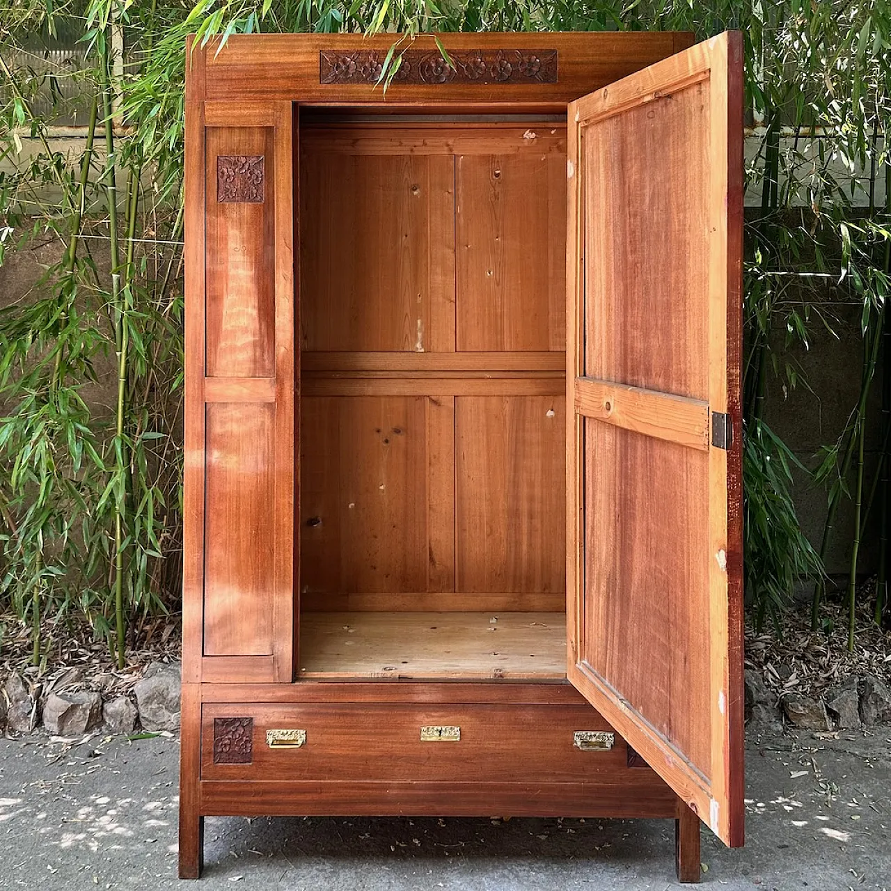 Armadio Liberty in mogano, primo '900 6