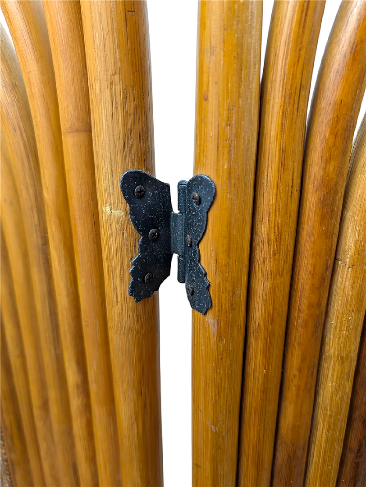 Separé in legno di vimini, anni '80 7