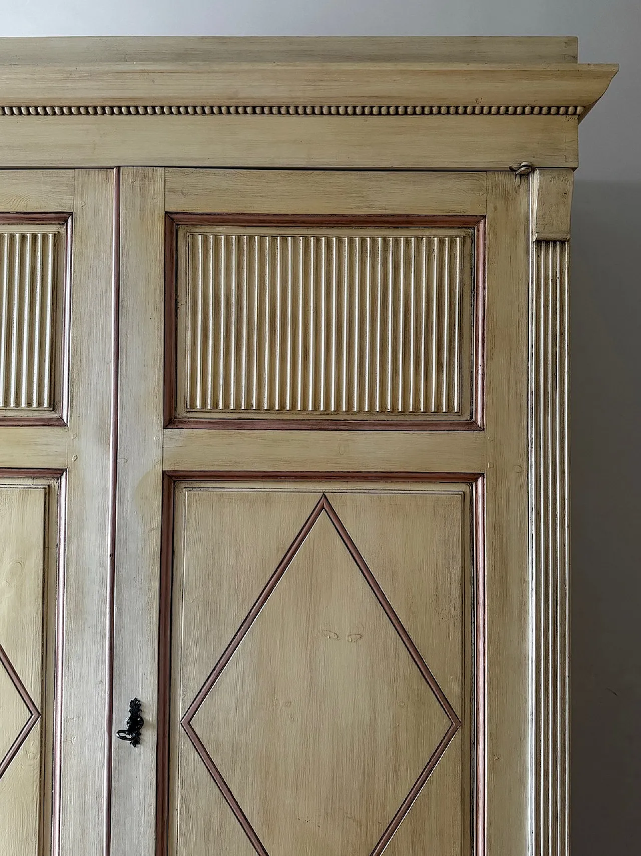 Armadio dipinto a due ante, '800 3