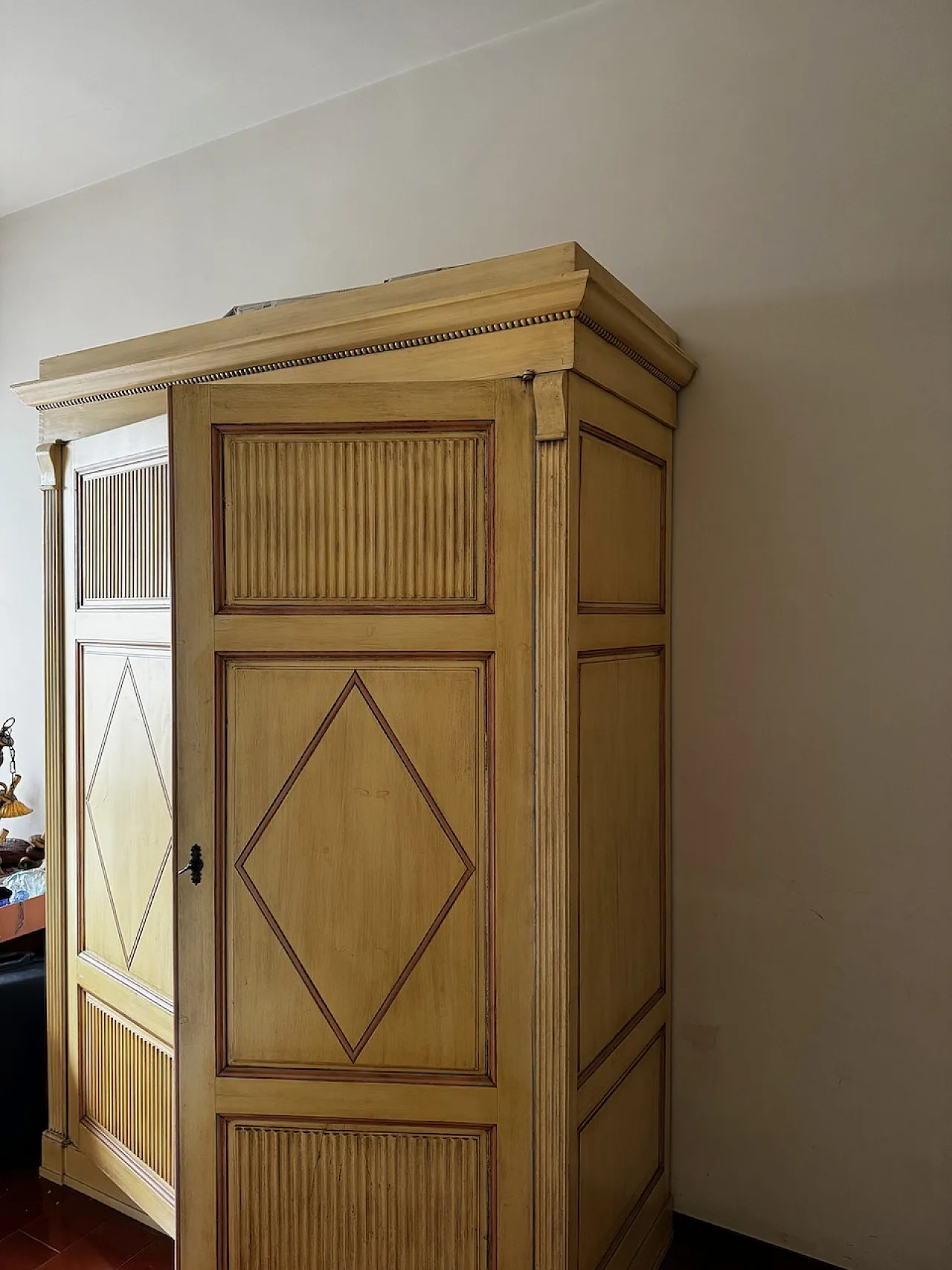 Armadio dipinto a due ante, '800 4