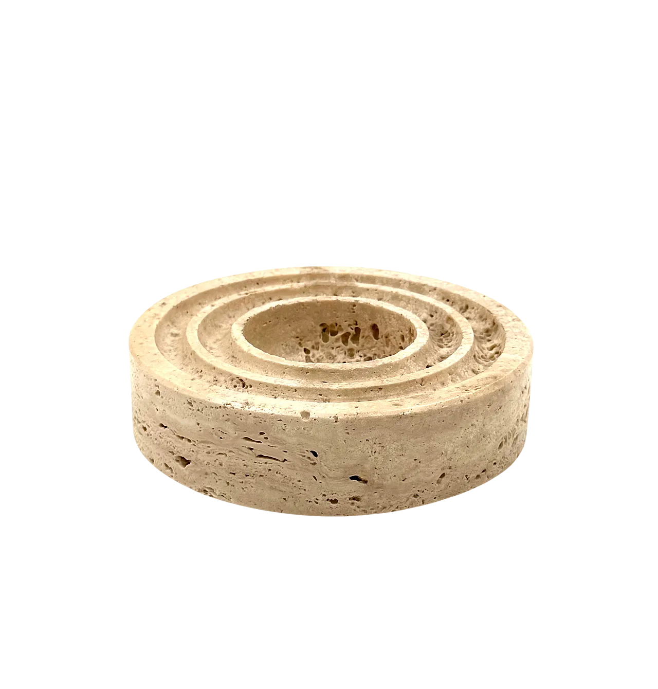 Travertine saw a few / ashtray by Cerri Nestore, 1970s 13