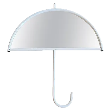 Umbrella shaped wall mirror, The island that is not there, 1980s