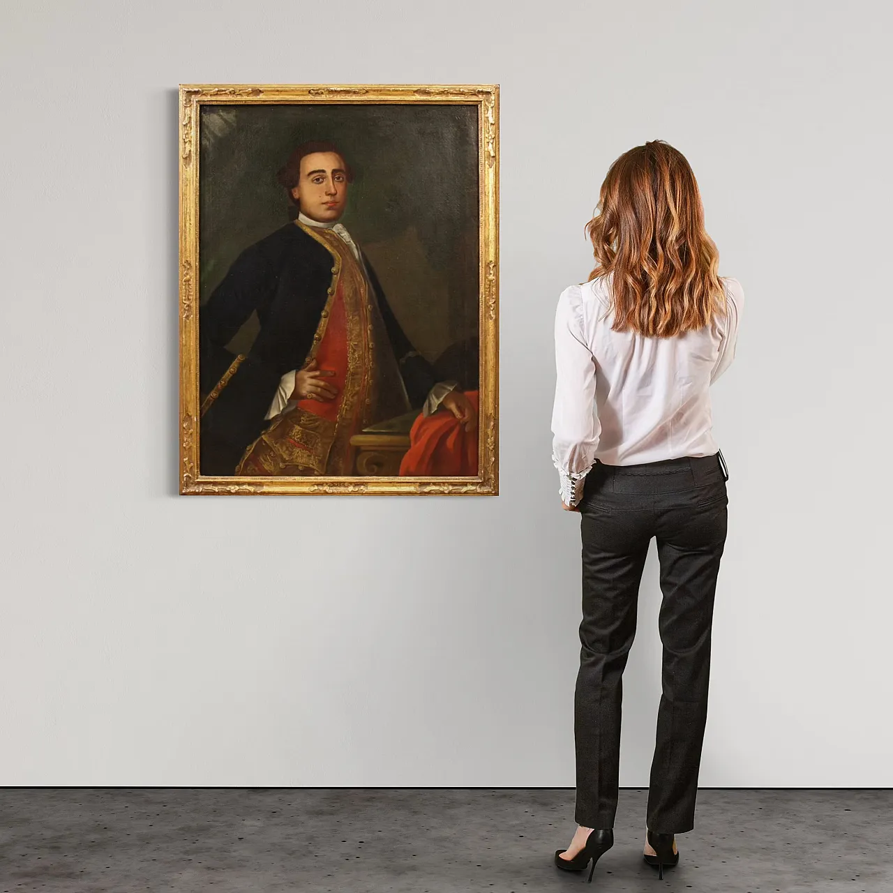 Ritratto di Gentiluomo, olio su tela, '700 2