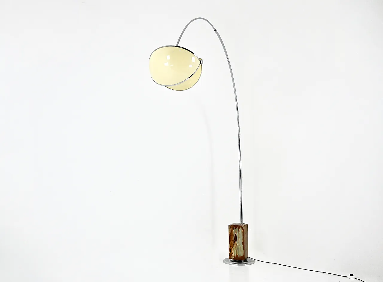 "Pac-Man" lampada da pavimento arco di Superstudio per Poltronova, anni '70 3