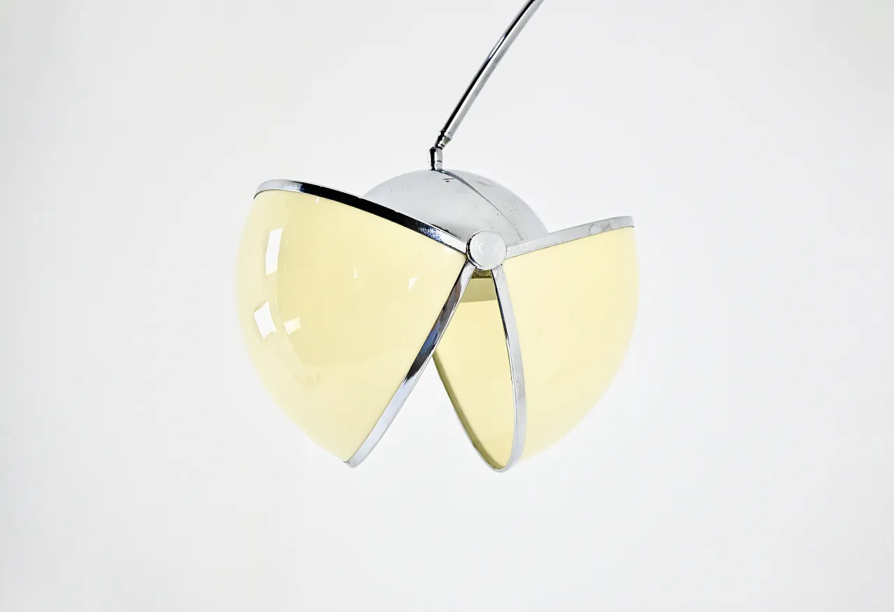 "Pac-Man" lampada da pavimento arco di Superstudio per Poltronova, anni '70 7