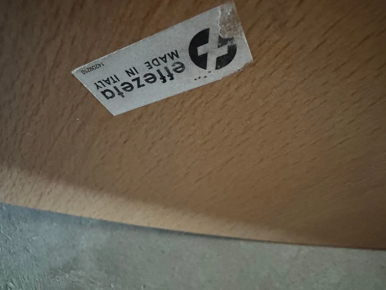 Round Effezeta dining table with chairs, 1990s 8