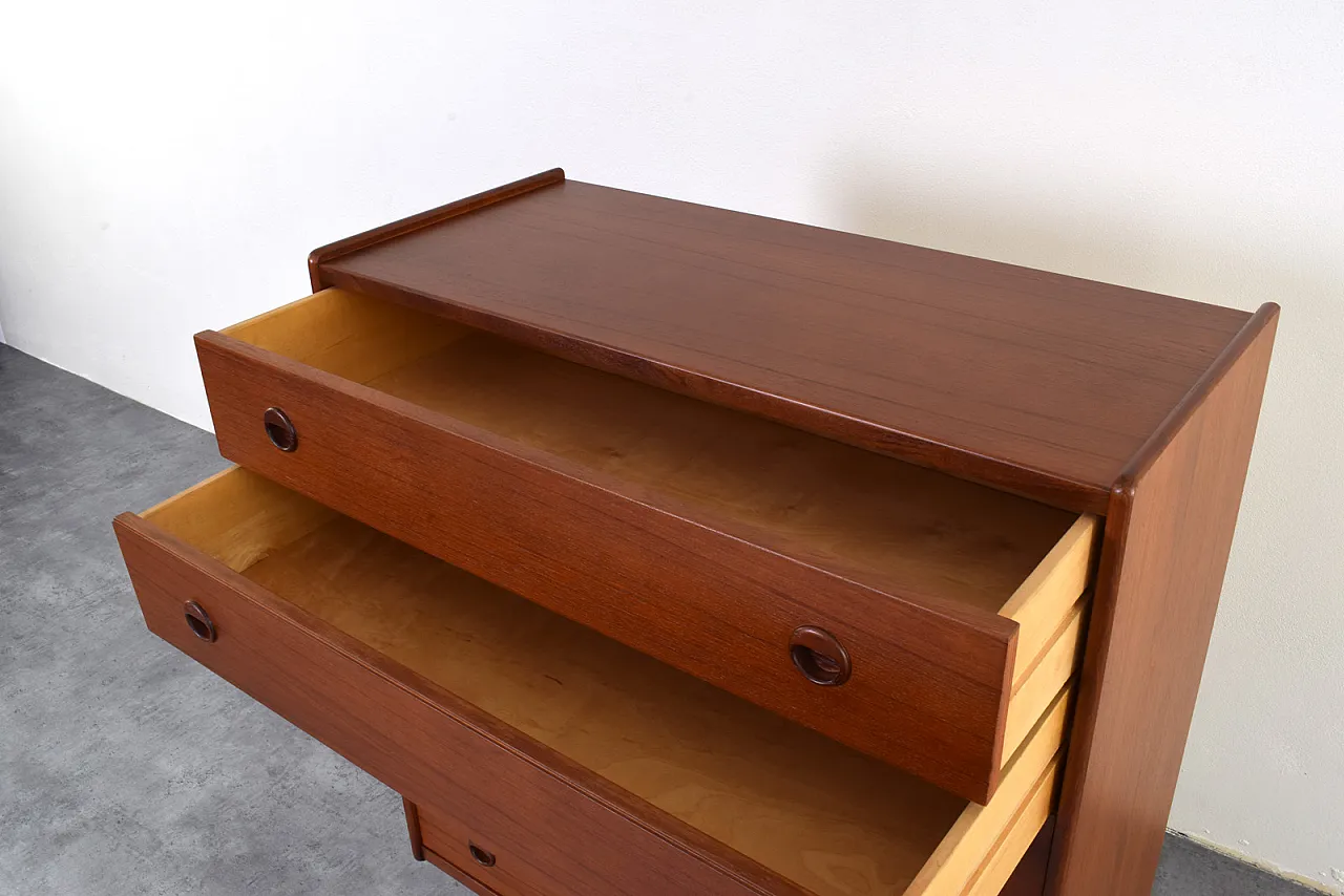 Mid-Century danish teak chest of drawers, 1960s 13