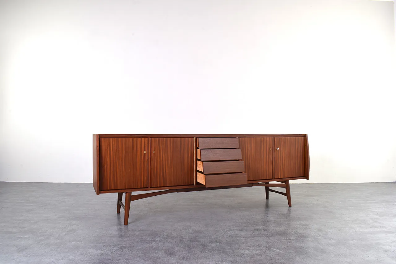 Credenza danese Mid-Century in teak, anni '60 5