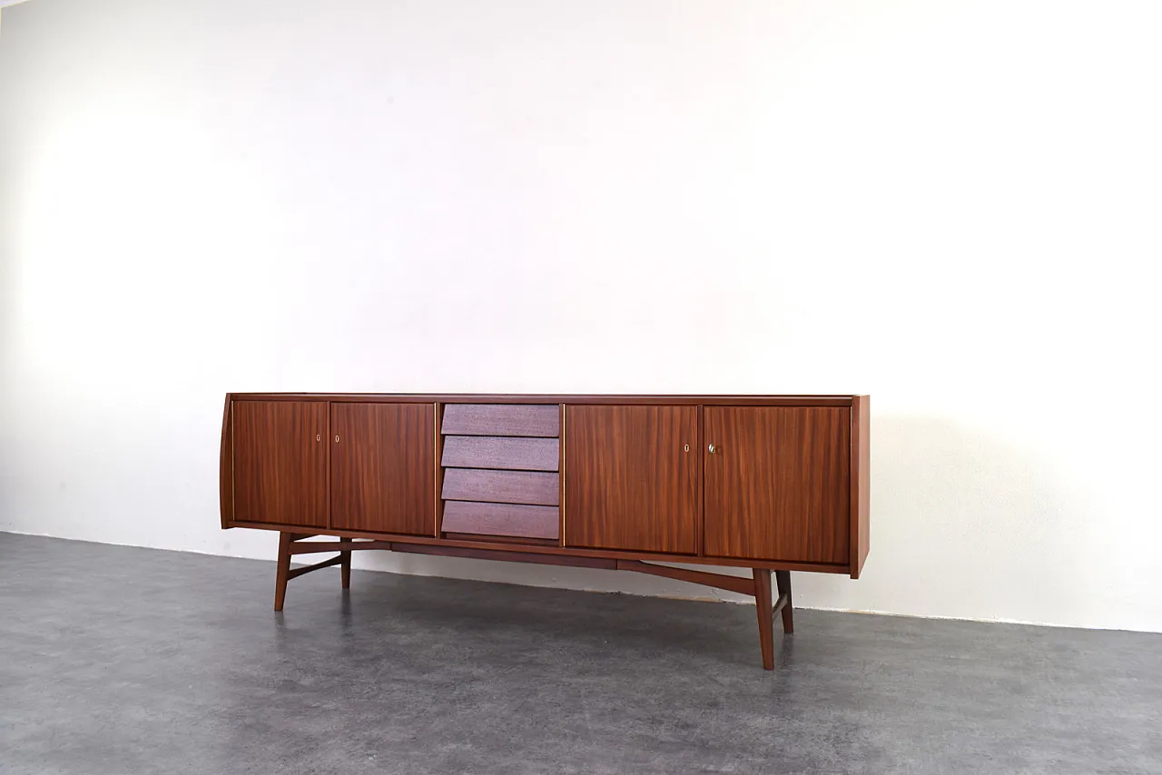 Credenza danese Mid-Century in teak, anni '60 9