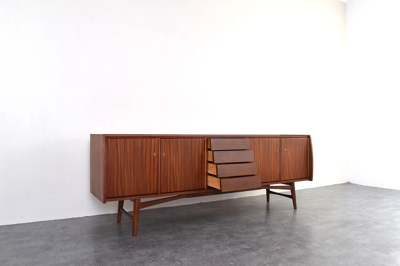 Credenza danese Mid-Century in teak, anni '60 10