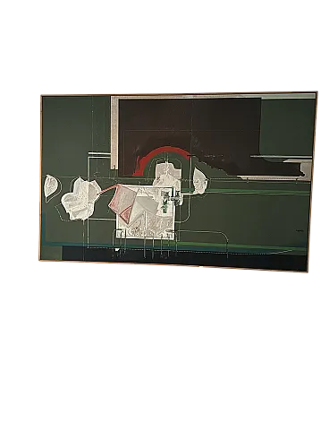 Livio Schiozzi Tela tecnica mista