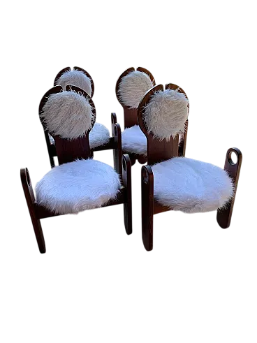 4 Dining chairs by Szedleczky, 1970s