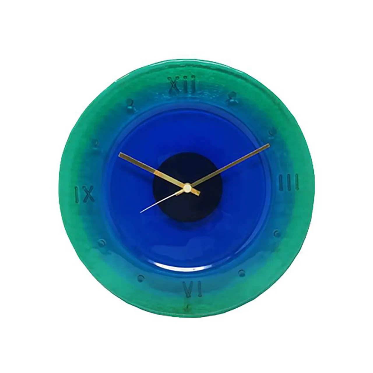 Wall Clock in Murano Glass by Cà dei Vetrai, 1960s 1