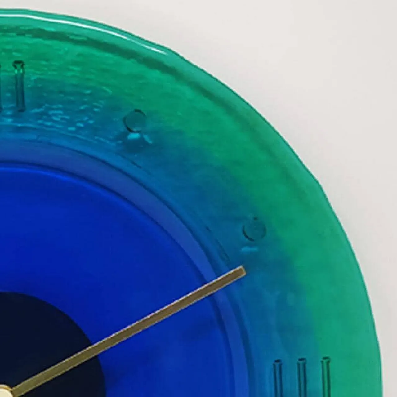 Wall Clock in Murano Glass by Cà dei Vetrai, 1960s 5