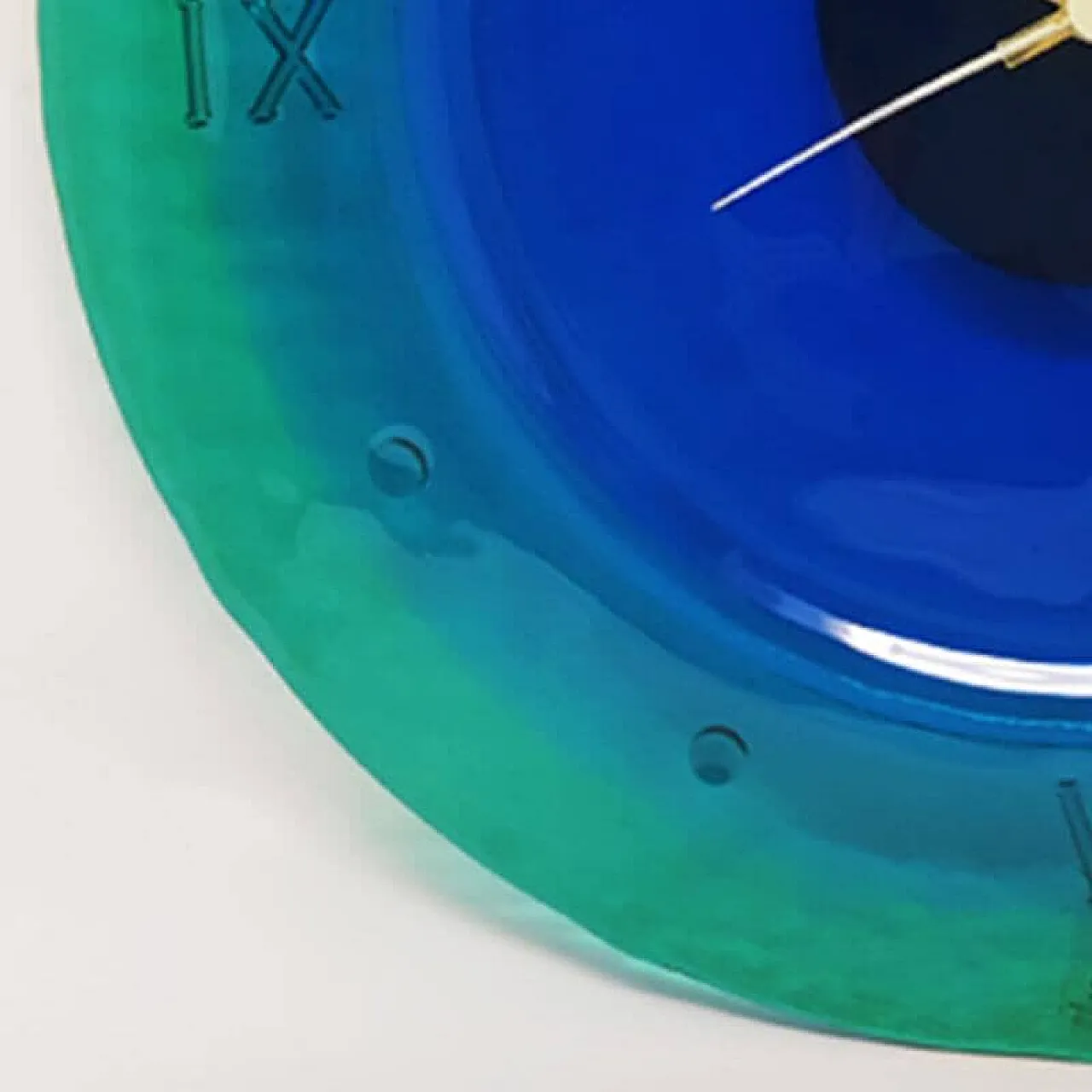 Wall Clock in Murano Glass by Cà dei Vetrai, 1960s 6