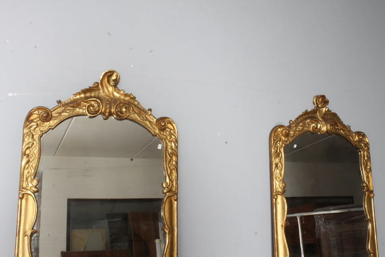 Coppia di specchiere Luigi XVI oro zecchino, 1750 11