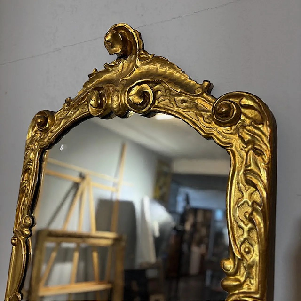 Coppia di specchiere Luigi XVI oro zecchino, 1750 13