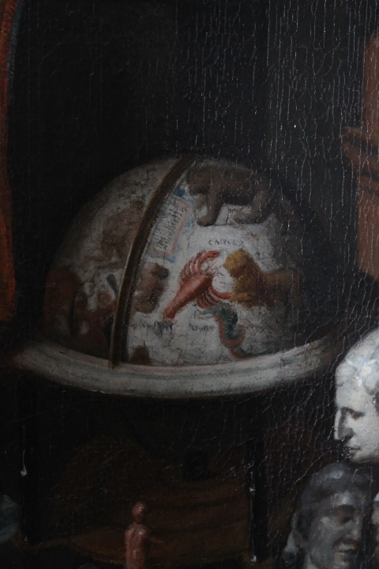 Dipinto olio su tela fiammingo atelier d artista, '600 9