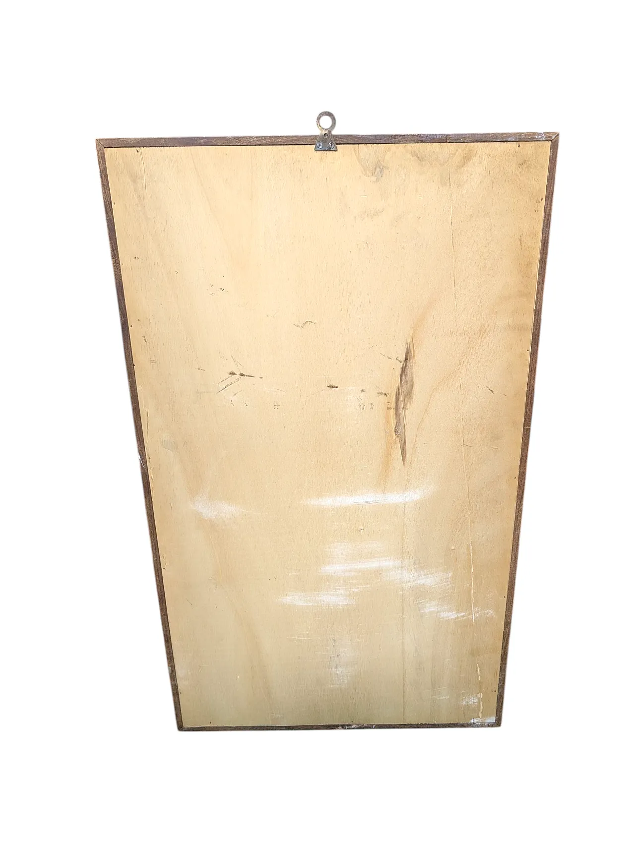 Specchio con cornice in teak, anni '70 9