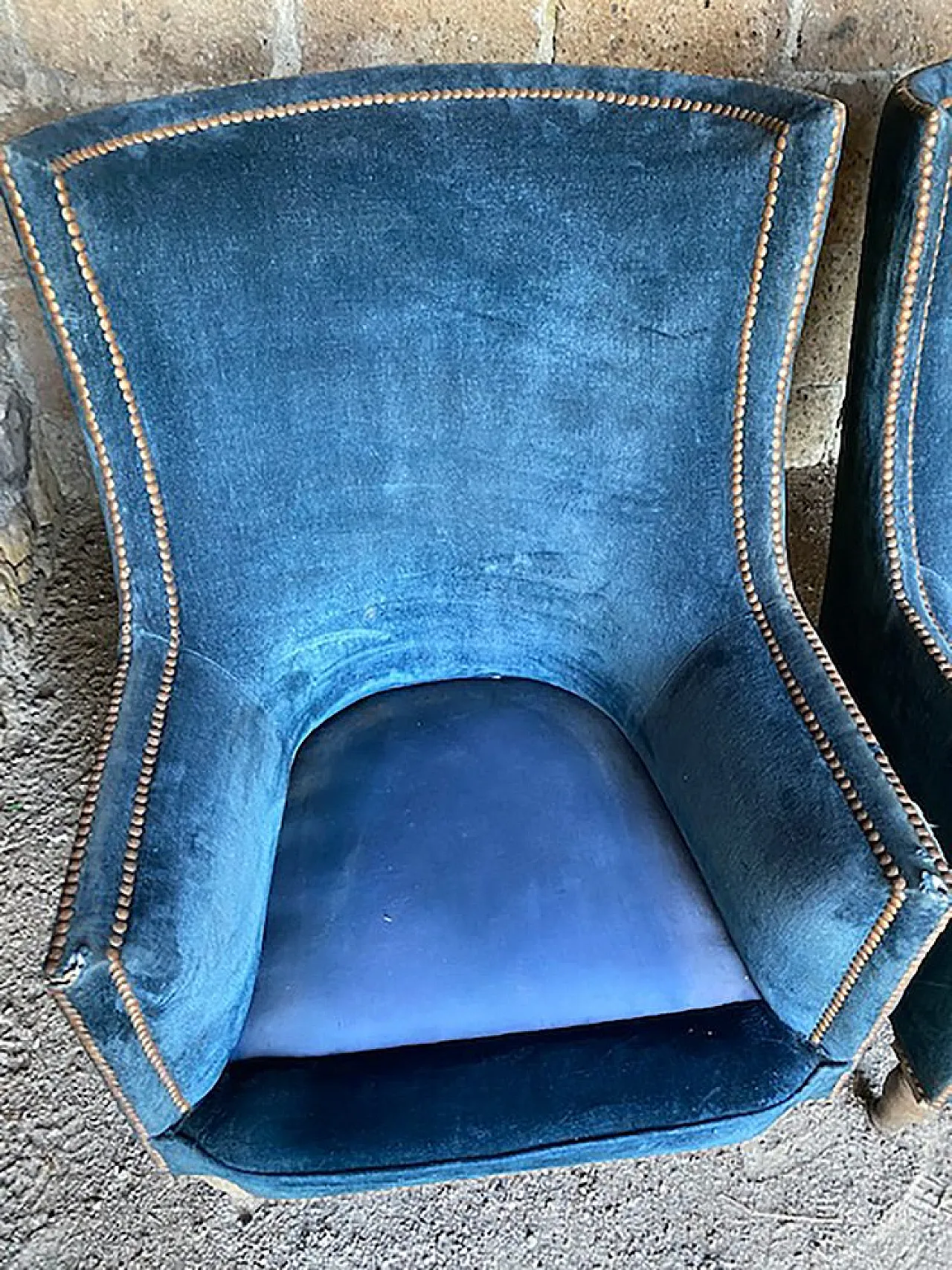 Pair of Art Deco armchairs in walnut, 1920s 3