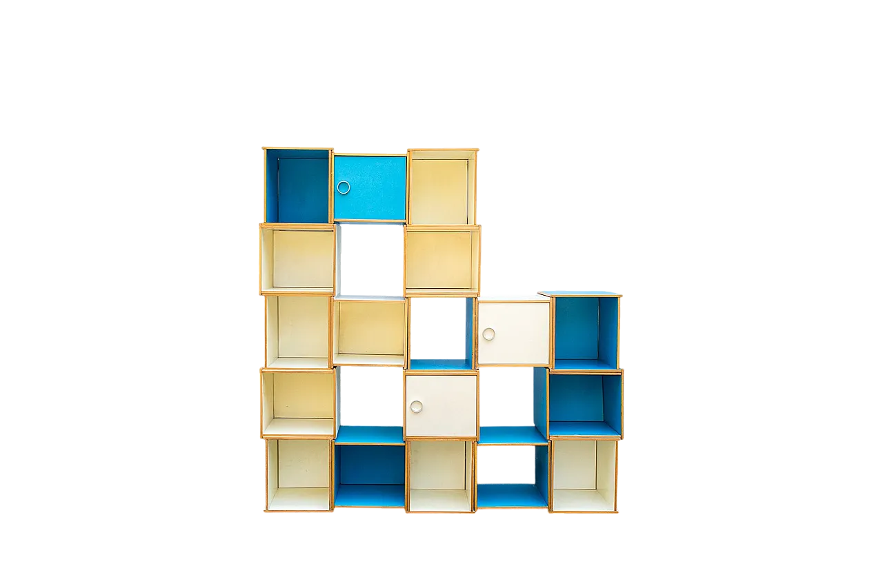 Libreria modulare Free Series di Albert Leclerc per Tecno, anni '60 7