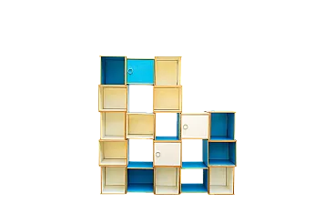 Libreria modulare Free Series di Albert Leclerc per Tecno, anni '60