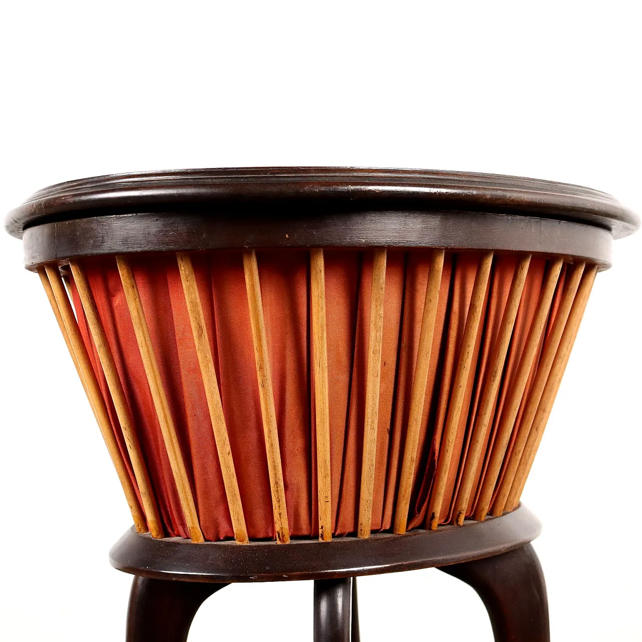 Art Deco coffee table in ebonised wood and briarwood, 1930s 5