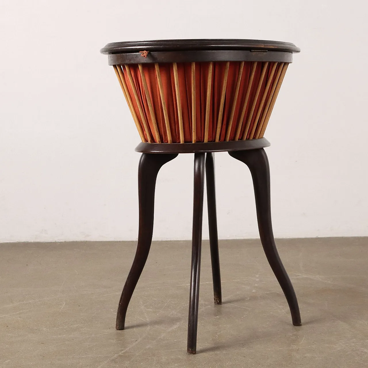 Art Deco coffee table in ebonised wood and briarwood, 1930s 7