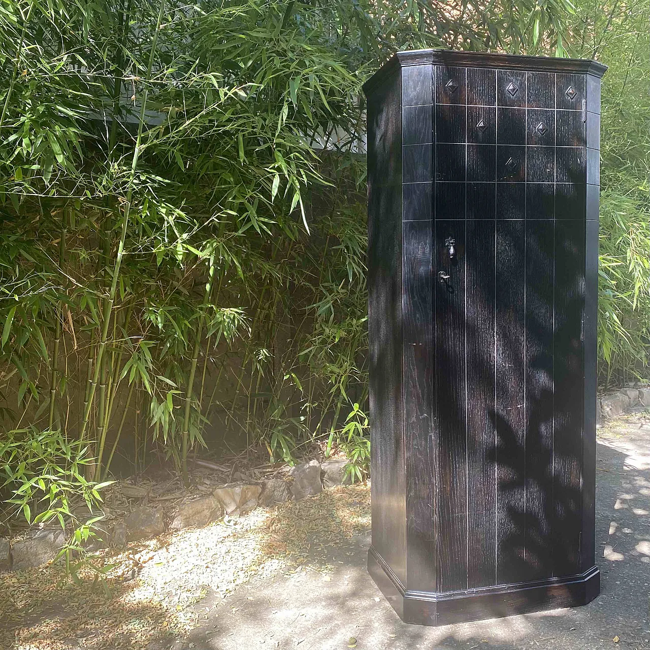 Armadio Decò Rovere Ebanizzato, anni '30 1