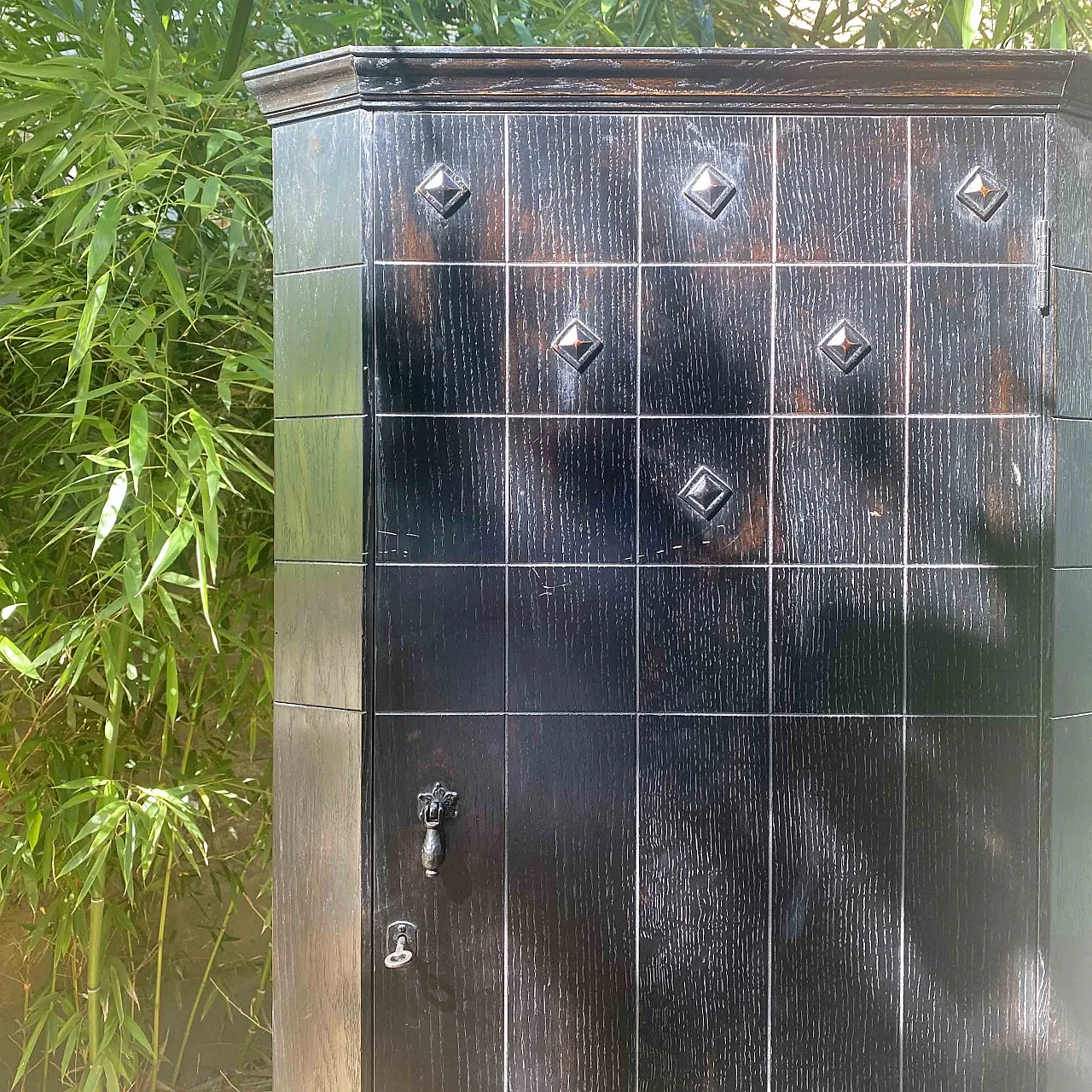 Armadio Decò Rovere Ebanizzato, anni '30 2