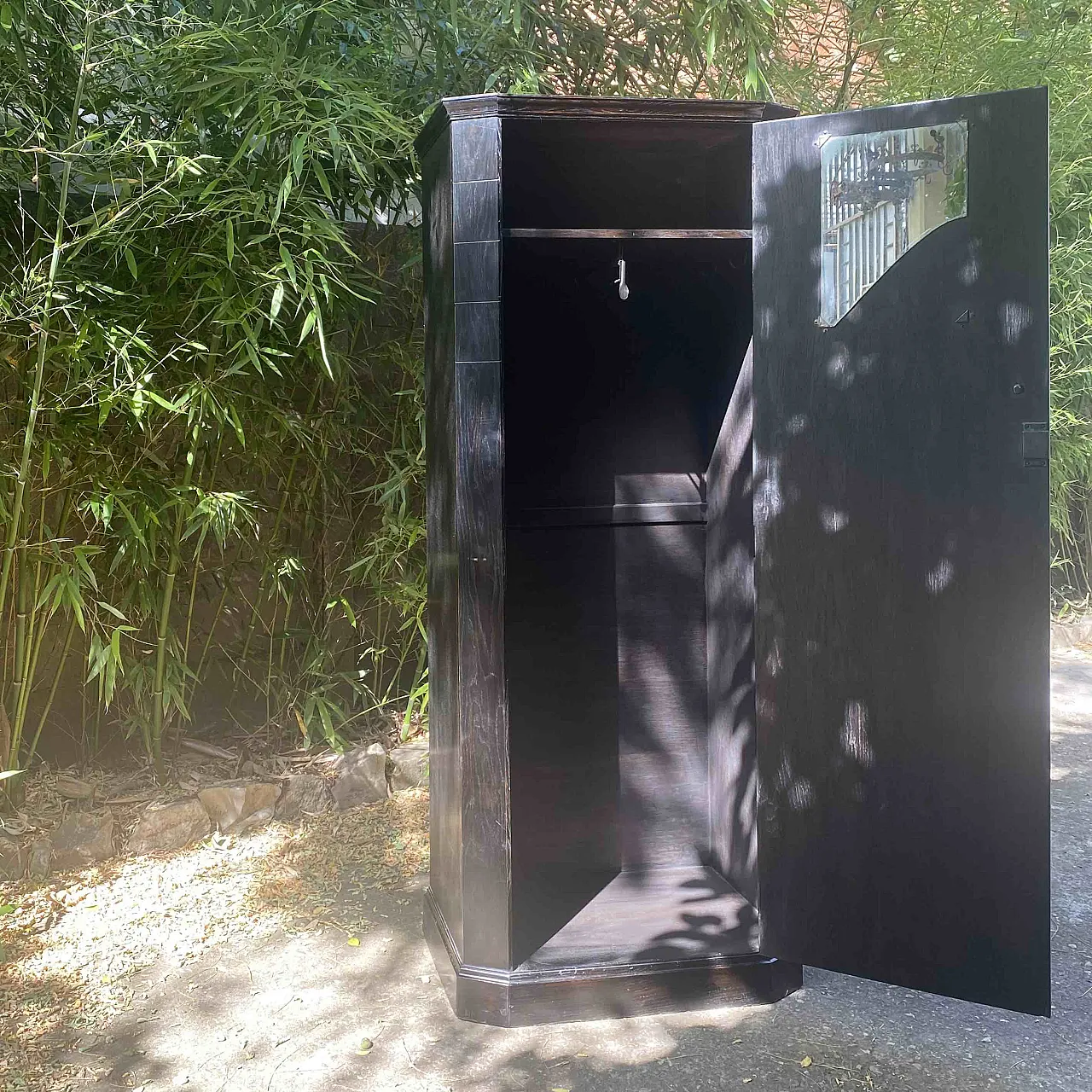 Armadio Decò Rovere Ebanizzato, anni '30 3