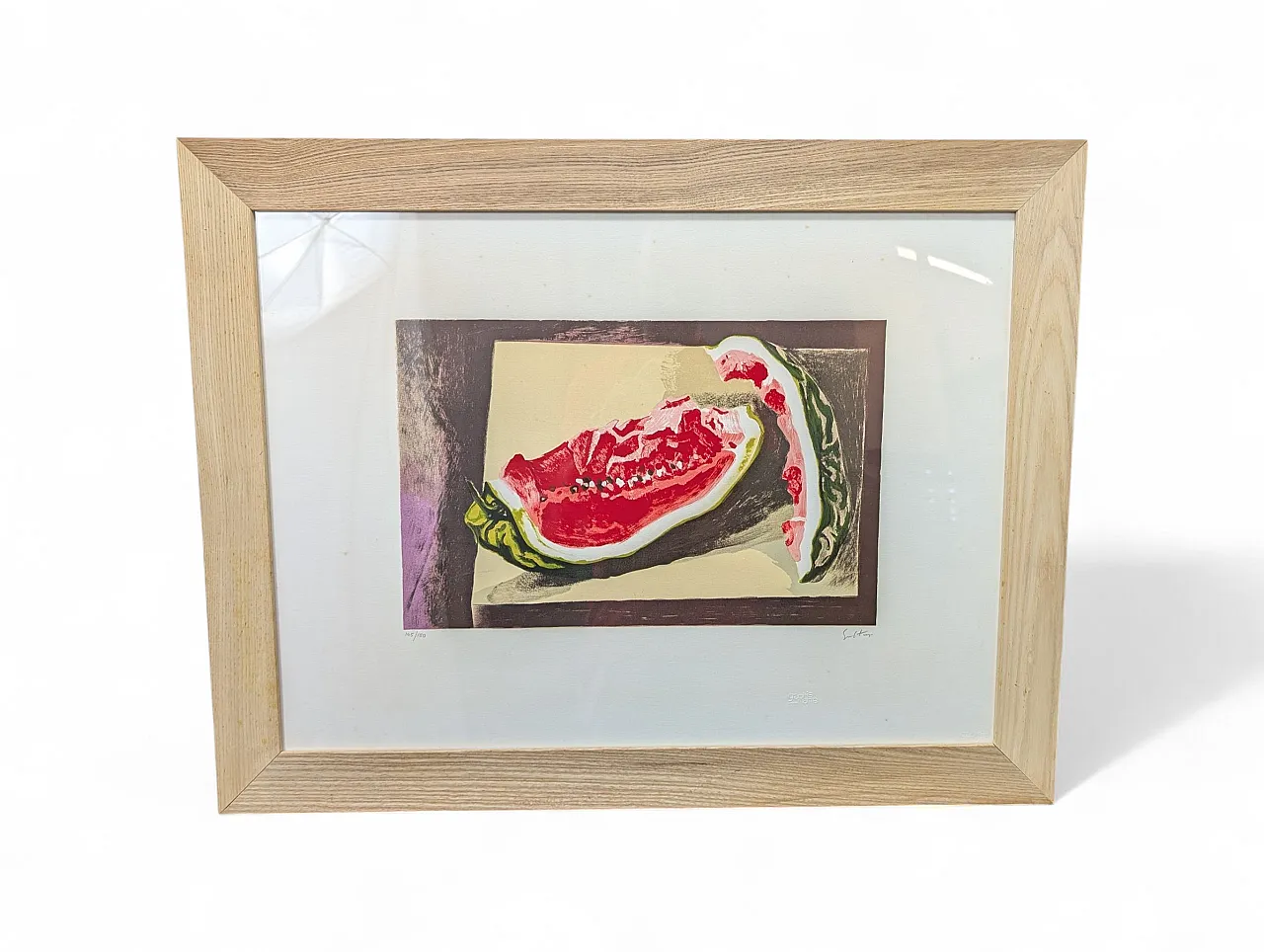 Litografia Renato Guttuso Anguria, 1981-82 1