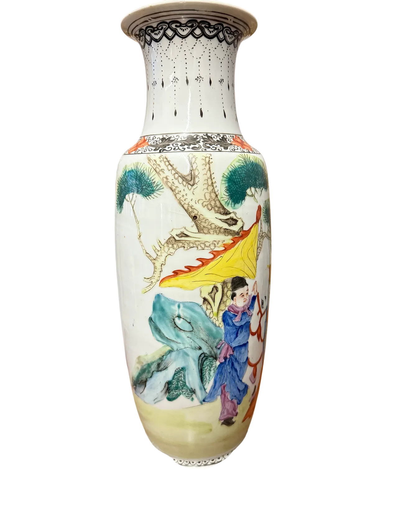 Vaso cinese in porcellana dinastia Qing, '900 8