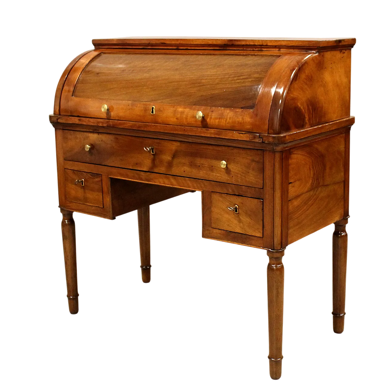 Charles X desk in walnut, 19th century 14