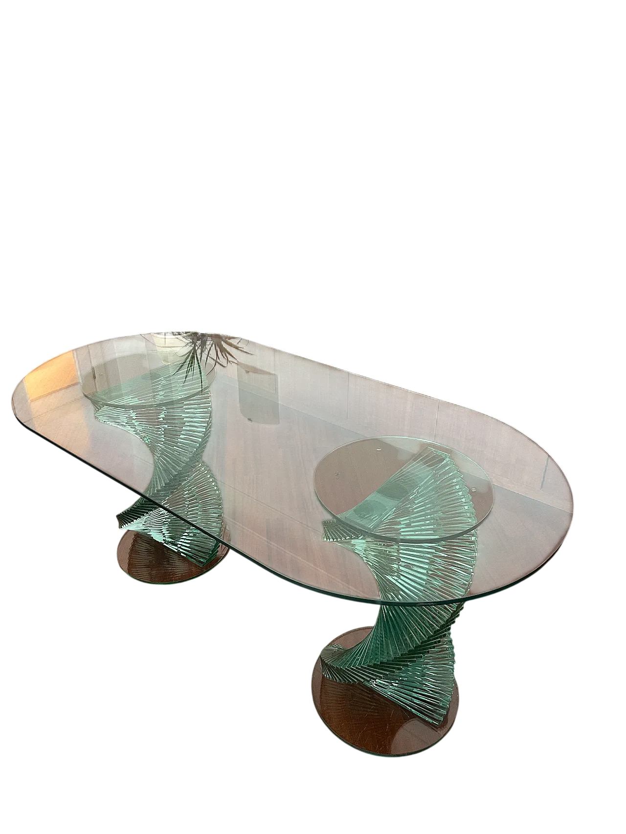 Elica table in tempered glass by Tonelli, '900 32