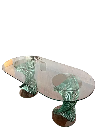 Tavolo Elica in vetro temperato di Tonelli, '900