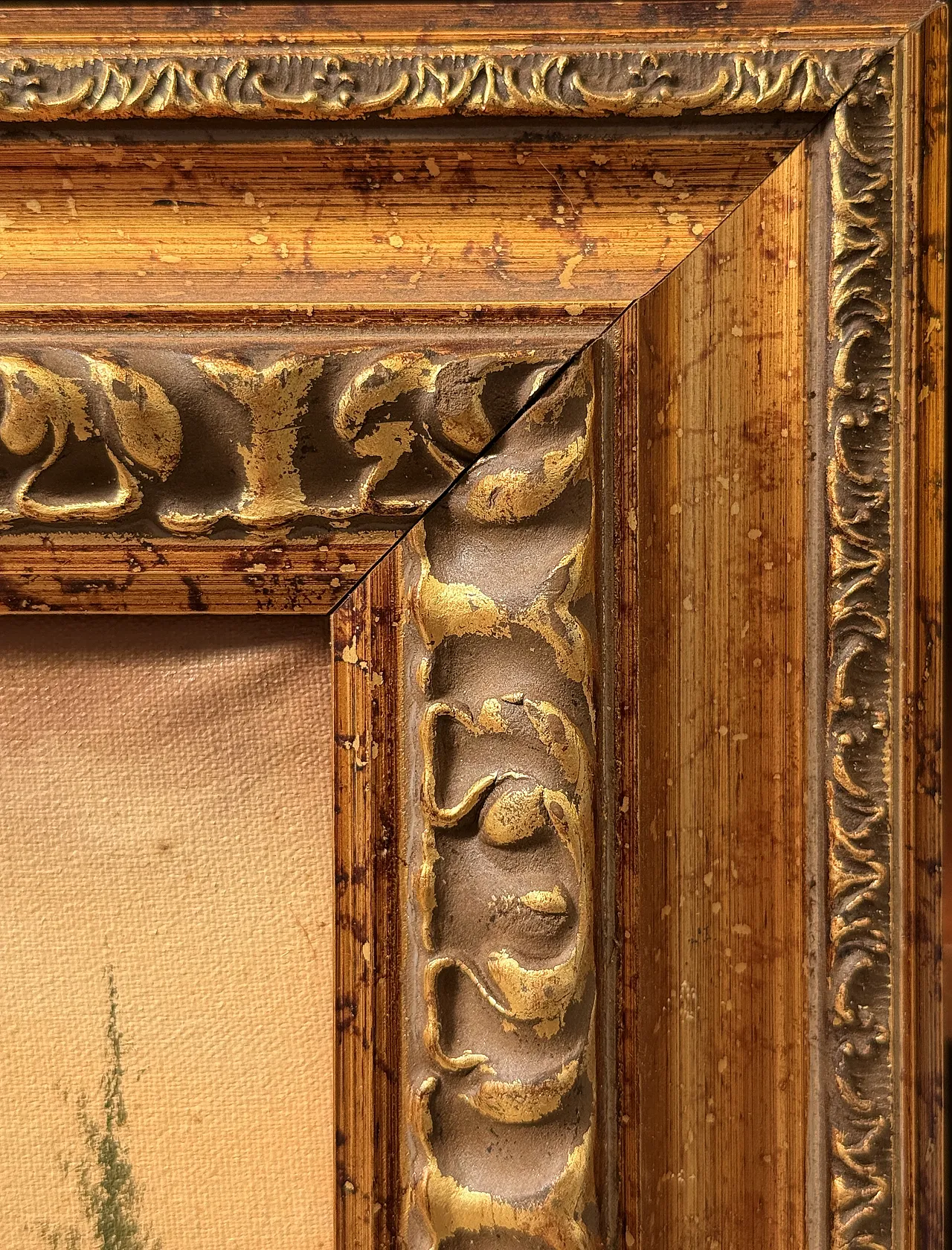 Oil painting on canvas mountain landscape by Castelli, 1984 7