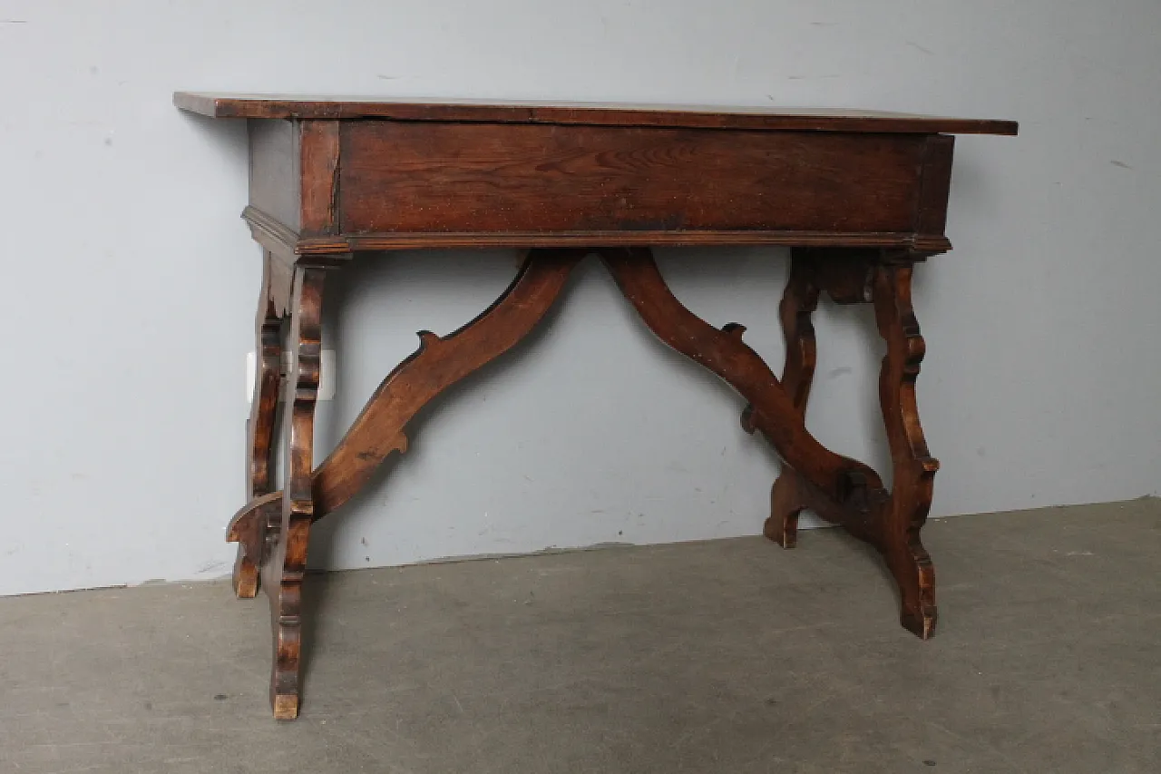 Tavolo scrittoio Fratina in noce massello, metà '700 2