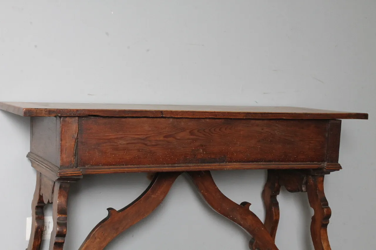 Tavolo scrittoio Fratina in noce massello, metà '700 3