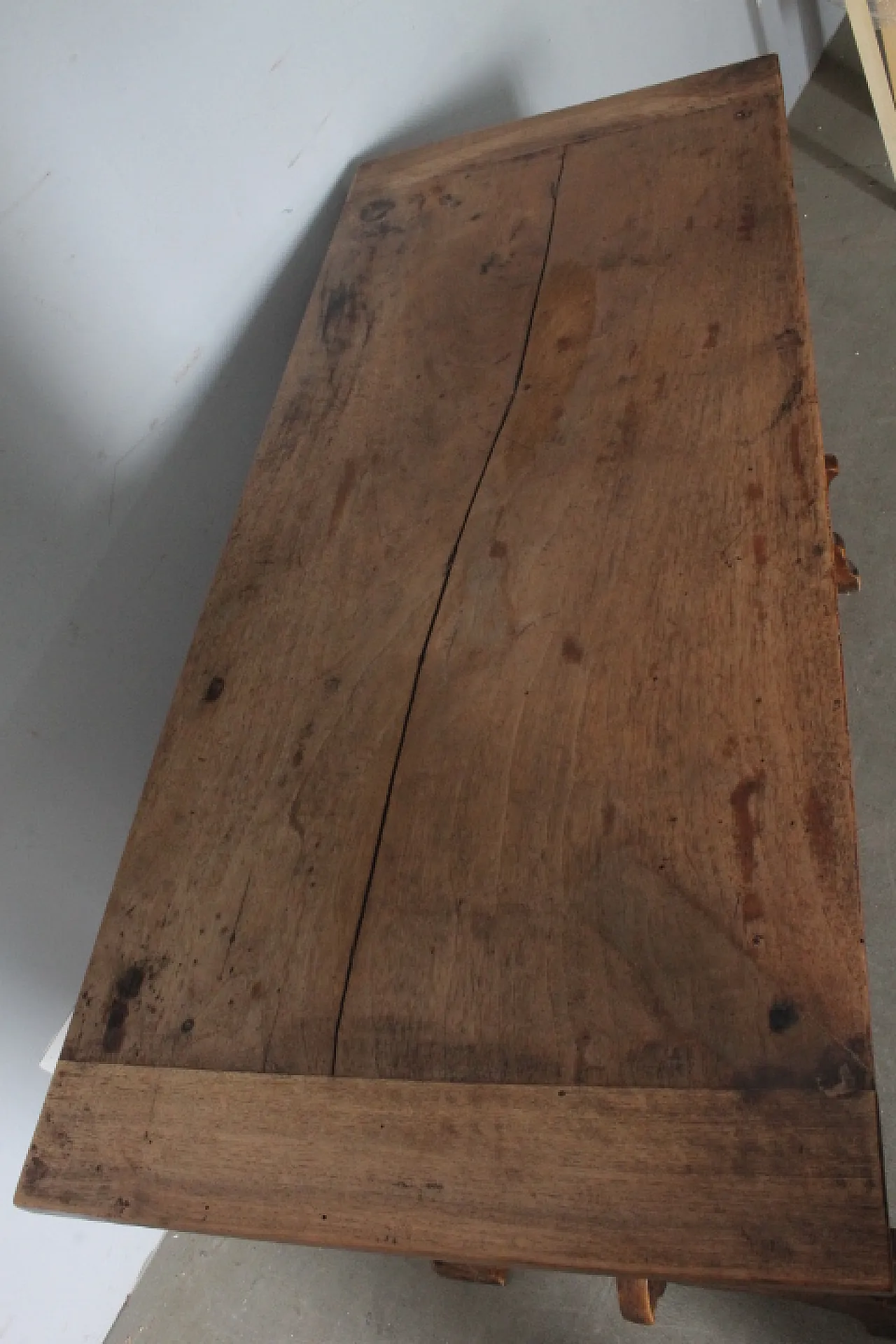 Tavolo scrittoio Fratina in noce massello, metà '700 4