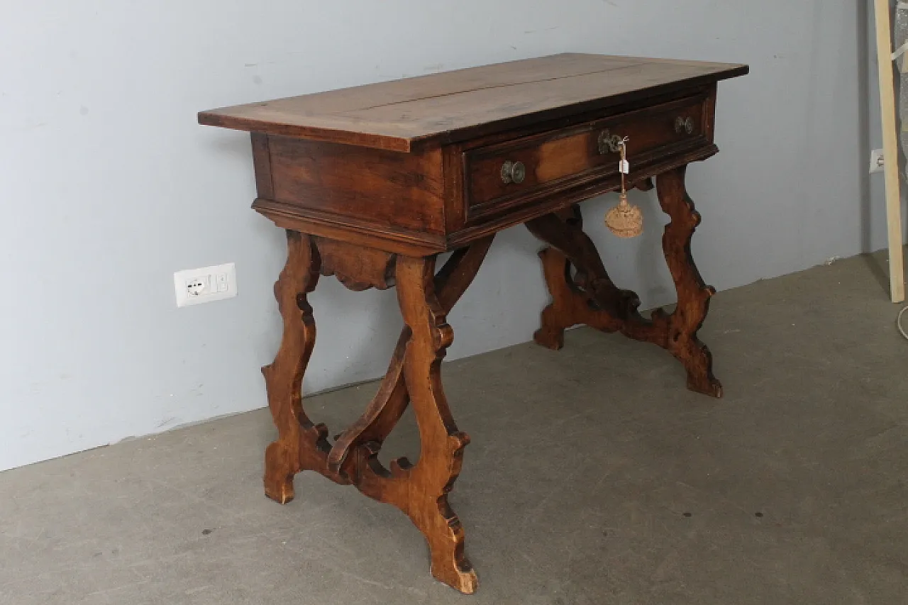 Tavolo scrittoio Fratina in noce massello, metà '700 7